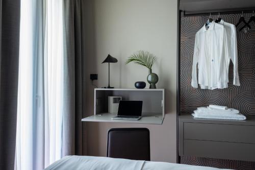 Postel nebo postele na pokoji v ubytování Demo Hotel Design Emotion