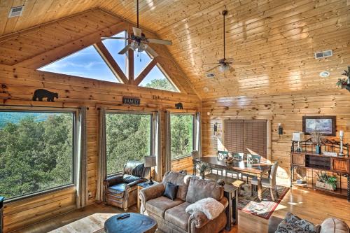 Tranquil Altitude Cabin with Deck and Hot Tub!