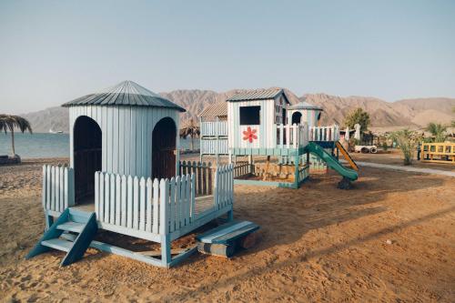 a playground on the beach in the desert at Sayadeen Village - Red Sea Riviera in Nuweiba
