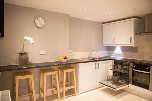 Кухня или мини-кухня в The Townhouse Chester
