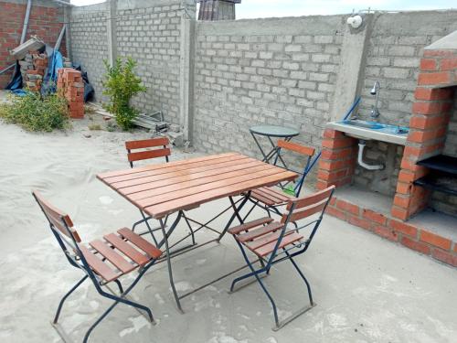 Patio nebo venkovní prostory v ubytování HOUSE WHITE VICHAYITO BEACH