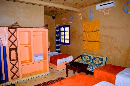 Posezení v ubytování Auberge Les Roches