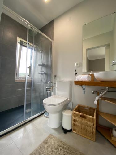 Kylpyhuone majoituspaikassa Quinta Janelas do Vale