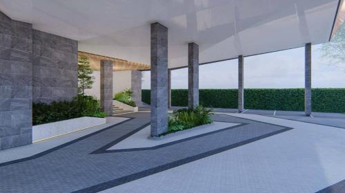 a rendering of a building with a courtyard at Travelodge Phuket Town in Phuket Town