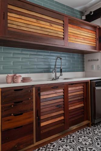 Dapur atau dapur kecil di Akua Concept - Taipu de Fora