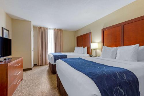 Postel nebo postele na pokoji v ubytování Comfort Suites Fredericksburg South