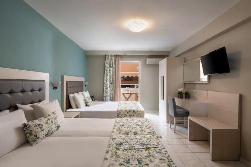 Postel nebo postele na pokoji v ubytování Hotel Olga