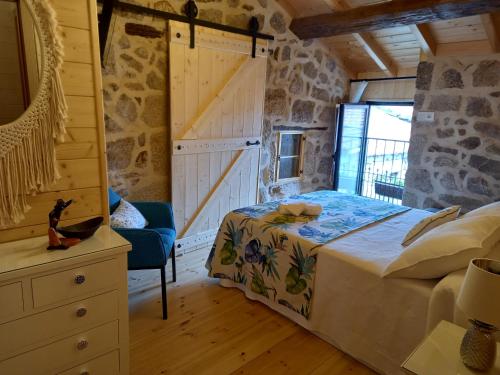 Ein Bett oder Betten in einem Zimmer der Unterkunft Rincón del Viso