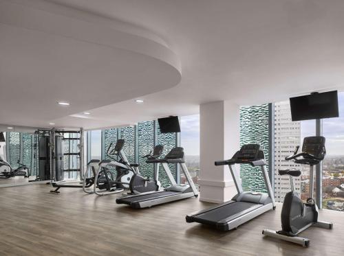 
The fitness center and/or fitness facilities at Radisson Blu Hotel, Birmingham
