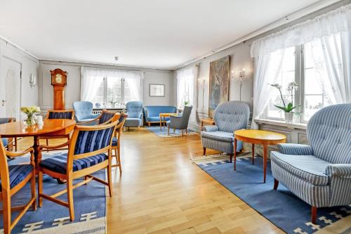 Χώρος καθιστικού στο Lysebu Hotel