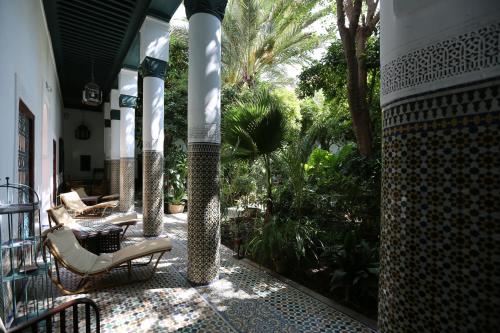Zahrada ubytování Palais Riad Lamrani