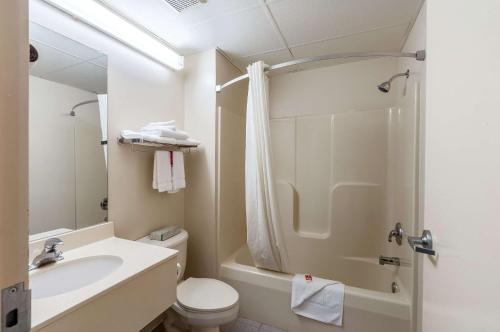 Vonios kambarys apgyvendinimo įstaigoje Econo Lodge Inn & Suites