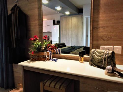 Posezení v ubytování Marsalforn Sea View Beachfront Studio Apartment