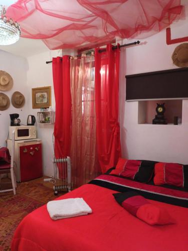 Кровать или кровати в номере AL-Pinheiro 62