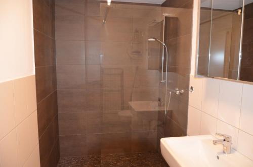 Ένα μπάνιο στο Ferienwohnung Bad Fredeburg