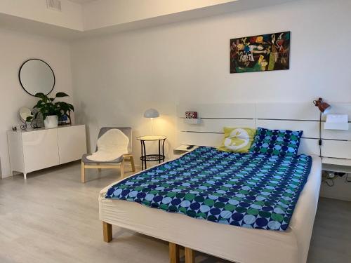 Ein Bett oder Betten in einem Zimmer der Unterkunft QnQ studio apartment