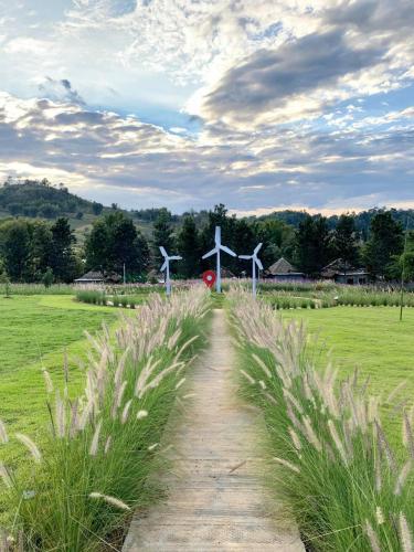 Landskap semula jadi dekat dengan resort