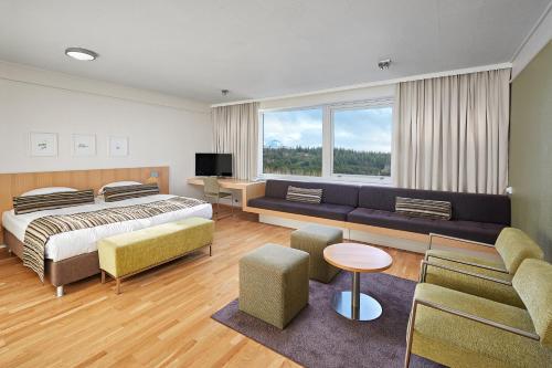 Postel nebo postele na pokoji v ubytování Reykjavik Natura - Berjaya Iceland Hotels