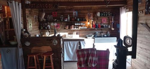 Lounge nebo bar v ubytování Cabanes Nature Morvan