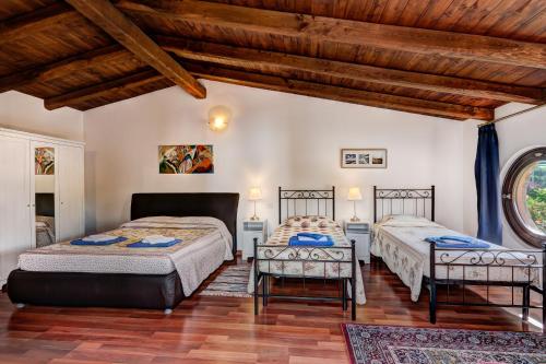 Posteľ alebo postele v izbe v ubytovaní Relais Villaggio Azzurro