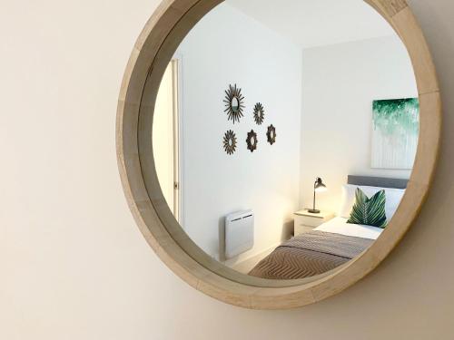 Ένα ή περισσότερα κρεβάτια σε δωμάτιο στο Fleets Height Apartment Ten