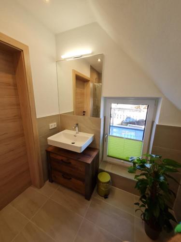 Koupelna v ubytování FrIda Appartements