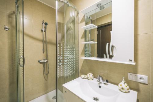 Ένα μπάνιο στο Gudauri Palace apartments in New Gudauri