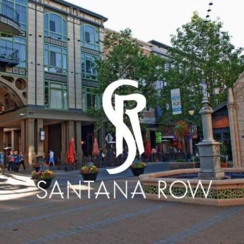 a sign for santana row in a city at Posh home near Santana Row for vacation/business in San Jose