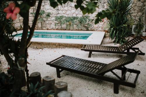 Swimmingpoolen hos eller tæt på Xiknal Cozumel