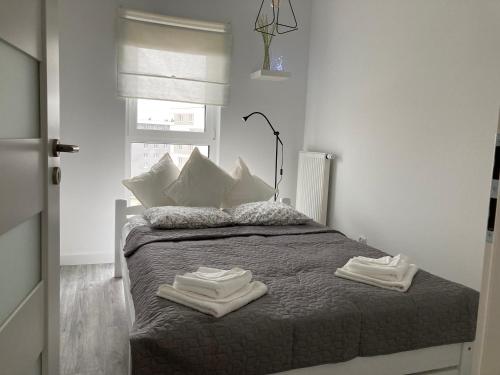 Postel nebo postele na pokoji v ubytování Apartment Rzeszów Karolina