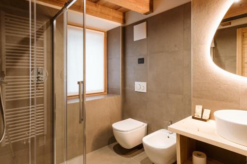 Koupelna v ubytování Pimont Alpine Chalet