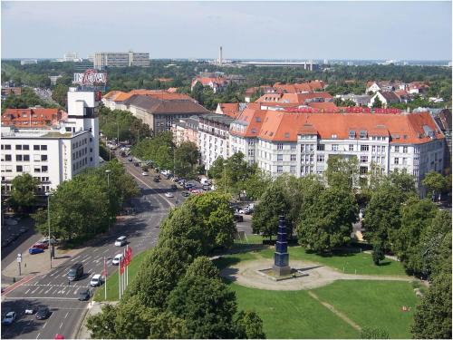 Vue générale sur Berlin ou vue de la ville depuis l'hôtel
