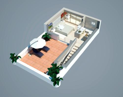 a rendering of a floor plan of a house at VIME La Reserva de Marbella in Marbella