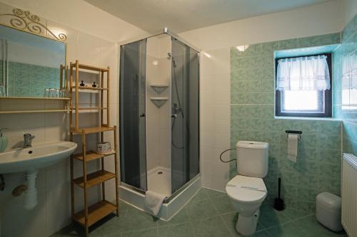 Kúpeľňa v ubytovaní Penzión Starý Hostinec