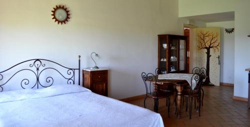 Cama o camas de una habitación en Santa Maria del Gallo