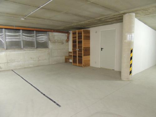 an empty room with a door and a pillar at BERTUZZI HOMES "Luxury Chalet" in Aprica