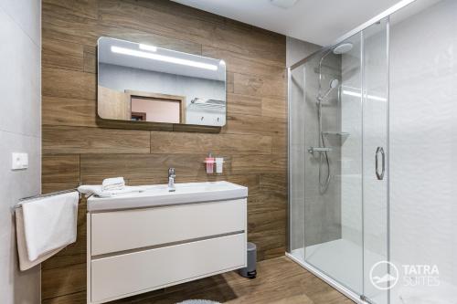 Koupelna v ubytování TATRA SUITES Cosy Apartment A26