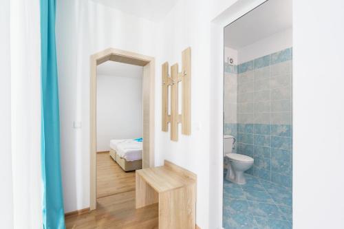 Koupelna v ubytování Hotel Elitza
