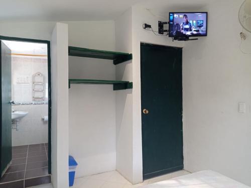 Ванная комната в Las Cabanas de Pino Hostel