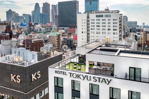 Nespecifikovaný výhled na destinaci Tokio nebo výhled na město při pohledu z hotelu