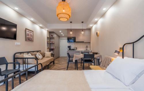 Kuchyň nebo kuchyňský kout v ubytování New Gudauri Neo Apartment 306
