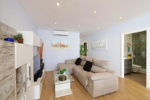 Χώρος καθιστικού στο Villa Porto Colom Select