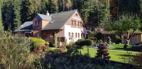 Zahrada ubytování Podskalí Adršpach