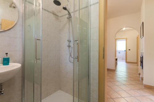 Koupelna v ubytování Casa Plaickner