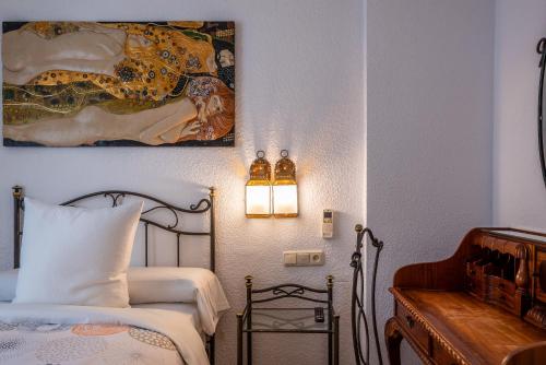 Una cama o camas en una habitación de Casa de Reyes