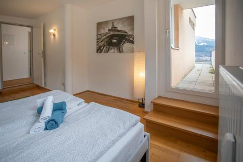Krevet ili kreveti u jedinici u objektu Hilltop Innsbruck Apartment I free parking