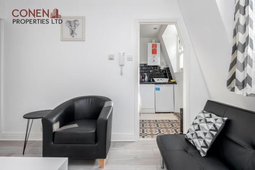 Posezení v ubytování CONEN Aplite Apartment