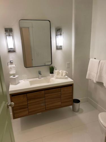 Ein Badezimmer in der Unterkunft Lou-City Penthouse Suite! Savor Life with Hollyhock