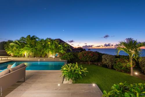 an image of a villa with a swimming pool at Villa King Gustaf in Gustavia