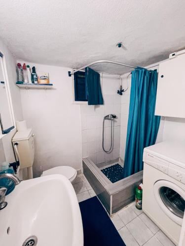 Et badeværelse på Sea View Studio Armenistis Ikarias